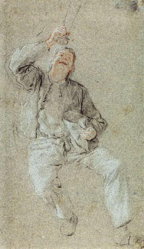 DUSART, Cornelis Young Man with a Raised Glass dfg